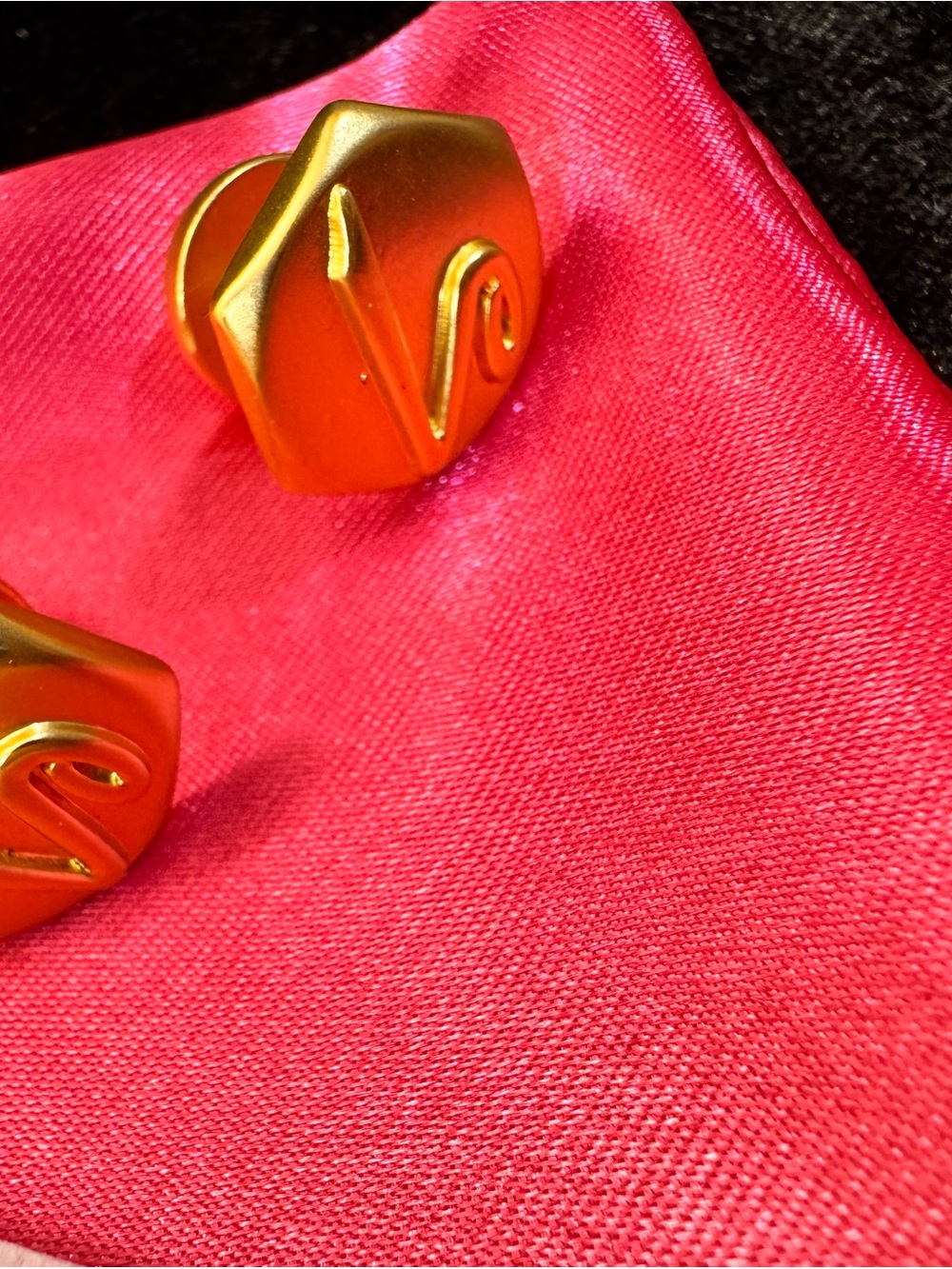 Schiaparelli inspired Gold-Plated Women's Statement Clip-On Earrings